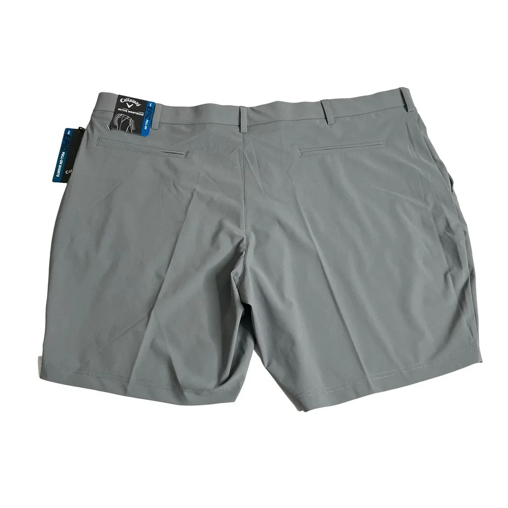 Callaway Epic Pull On Shorts Mens 42 Grey Quiet Shade Golf‎ Performance Stretch